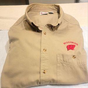 CADRE athletic  Wisconsin Badger Oxford Button down